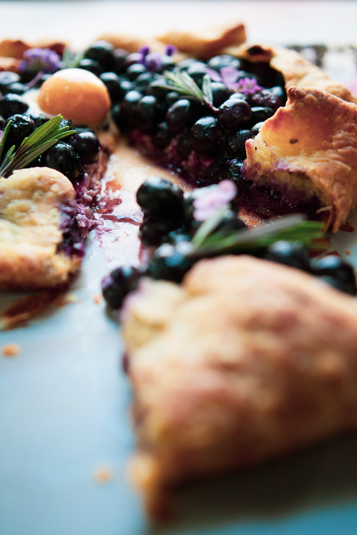 Bursting Blueberry Galette with Orange Lavender Crust