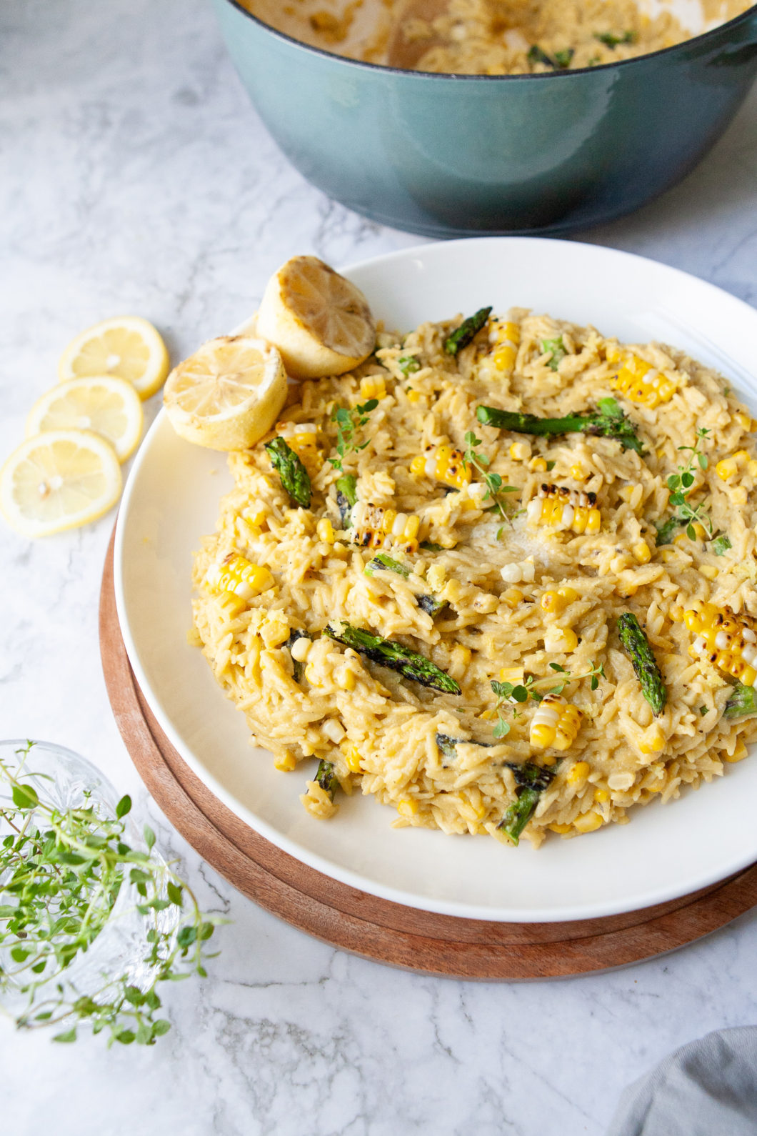 Creamy Lemony Orzo with Grilled Corn and Asparagus - 'Bitchin' in the ...