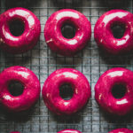 Baked Chai Donuts with Blueberry Glaze