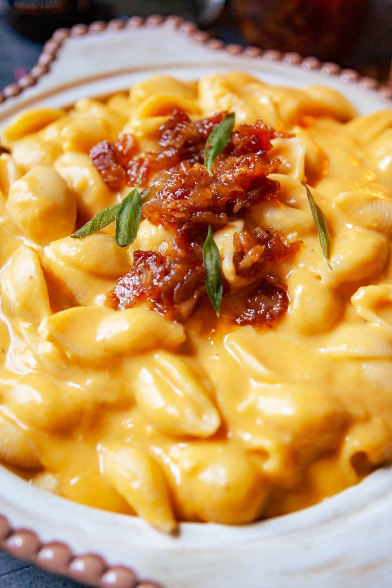 Beer Braised Butternut Mac and Cheese